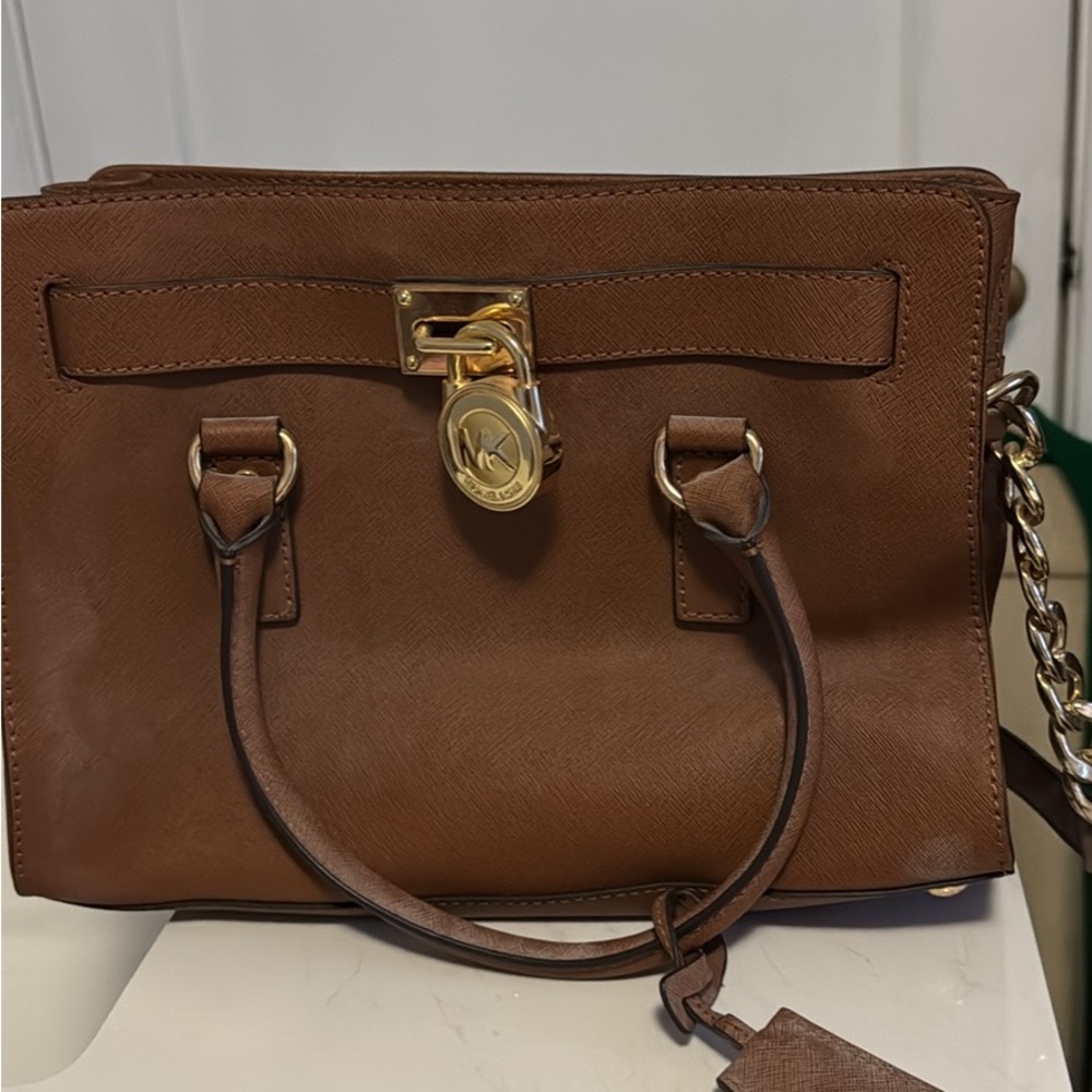 Michael Kors Tan Leather Satchel